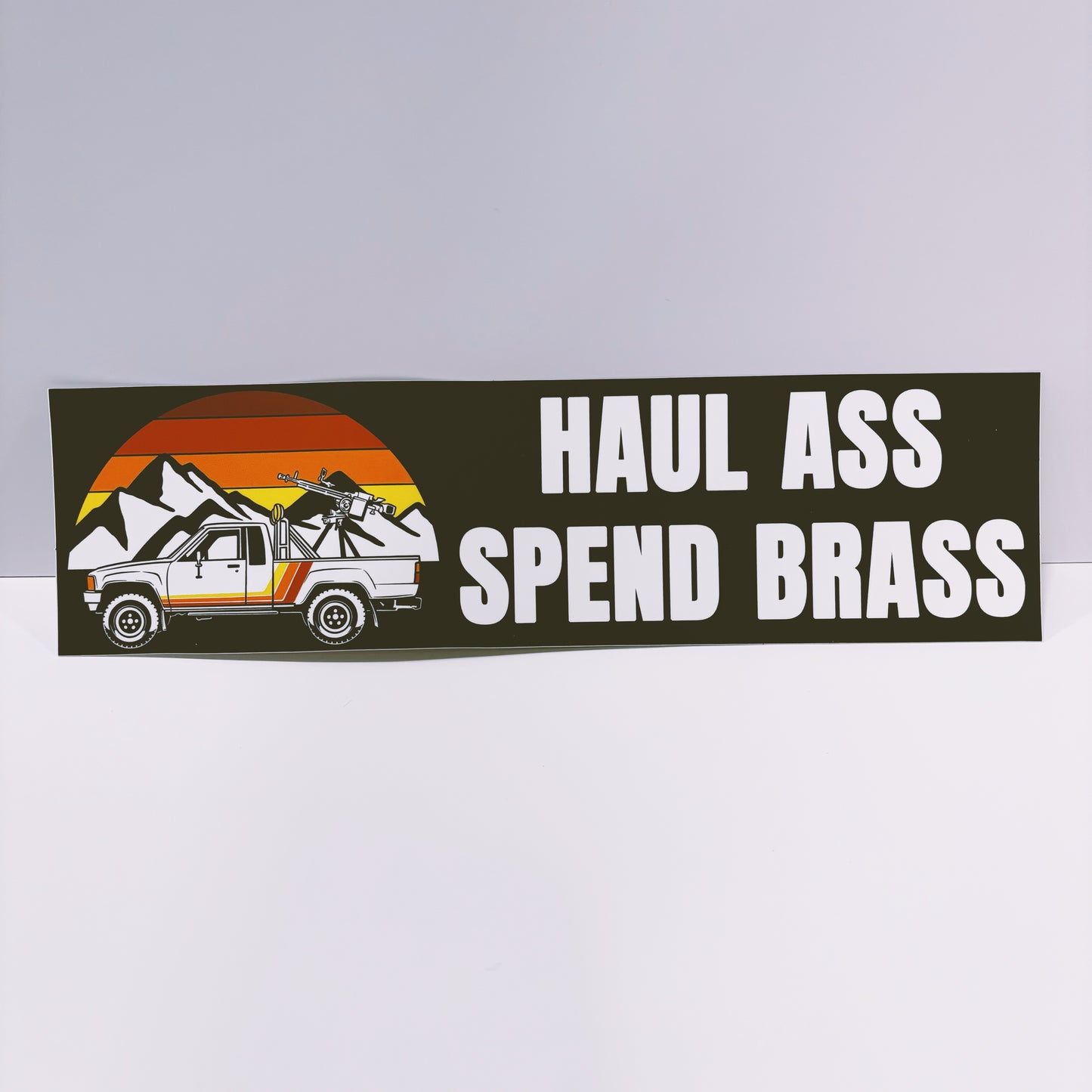 Haul Ass Bumper Sticker