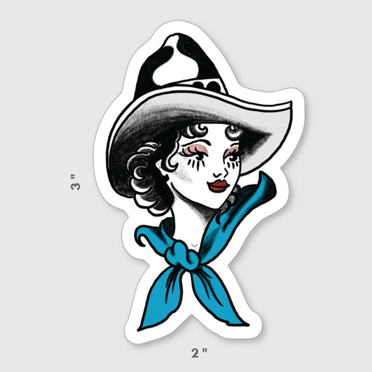 Cowgirl Sticker