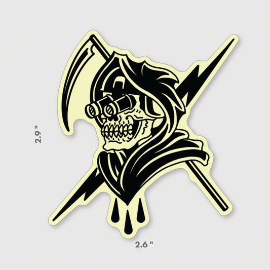 Glow Skull Sticker