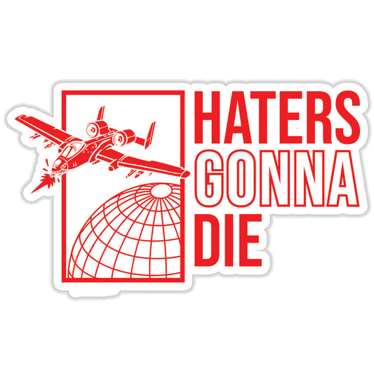 Red Haters Sticker