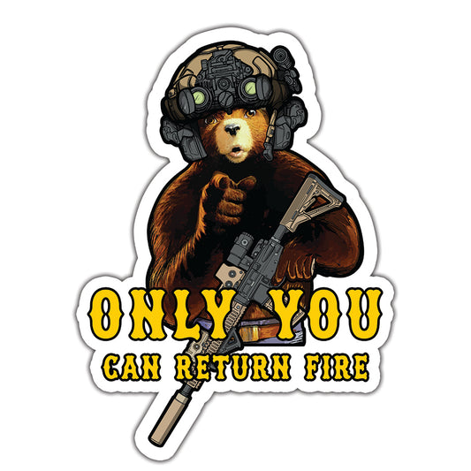 Return Fire Sticker