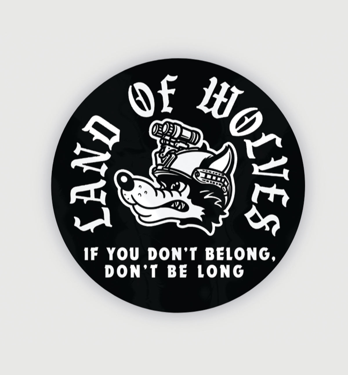 No Wolves Sticker Wolves Sticker – CARRY the FIRE